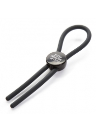 Тёмно-серое эрекционное кольцо с зажимом Again and Again Adjustable Cock Ring - Fifty Shades of Grey - в Мытищах купить с доставкой