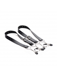 Ремни с зажимами для половых губ Spread Labia Spreader Straps with Clamps - XR Brands - купить с доставкой в Мытищах