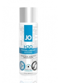 Охлаждающий лубрикант на водной основе JO Personal Lubricant H2O COOLING - 60 мл. - System JO - купить с доставкой в Мытищах