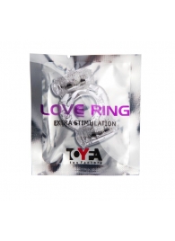 Прозрачное виброкольцо с двумя вибропульками - Toyfa Basic - в Мытищах купить с доставкой