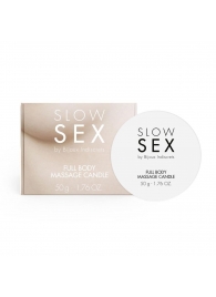Массажная свеча для всего тела Slow Sex - 50 гр. - Bijoux Indiscrets - купить с доставкой в Мытищах