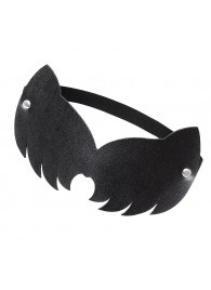 Черная закрытая кожаная маска с ушками кошки - Pecado - купить с доставкой в Мытищах