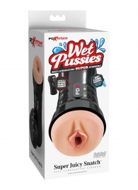 Мастурбатор-вагина в колбе Super Juicy Snatch - Pipedream - в Мытищах купить с доставкой