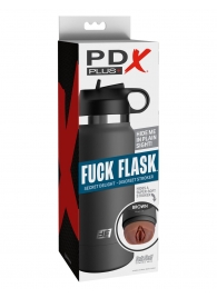 Смуглый мастурбатор-вагина в корпусе-бутылке F*ck Flask - Pipedream - в Мытищах купить с доставкой