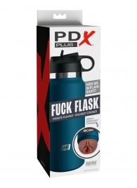 Смуглый мастурбатор-вагина в синей колбе F*ck Flask - Pipedream - в Мытищах купить с доставкой