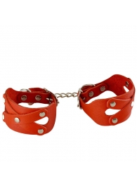 Красные наручники «Цезарь» - Sitabella - купить с доставкой в Мытищах