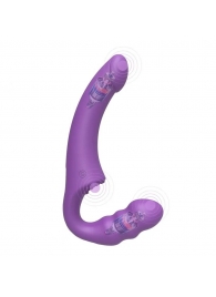 Фиолетовый безремневой страпон Straples Strap-On Dildo - Erokay - купить с доставкой в Мытищах