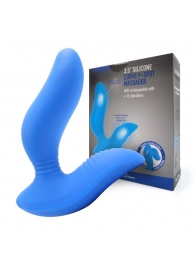 Синий вибромассажер простаты 3,5’’ Curve P-spot Massager - 12 см. - Erokay - в Мытищах купить с доставкой
