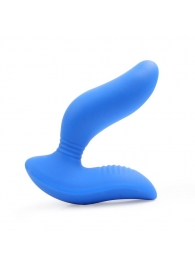 Синий вибромассажер простаты 3,5’’ Curve P-spot Massager - 12 см. - Erokay - в Мытищах купить с доставкой