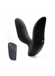 Черный вибромассажер простаты 3,5’’ Remote Control Curve P-spot Massager - 12 см. - Erokay - в Мытищах купить с доставкой