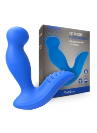Синий вибромассажер простаты 3,5’’ P-spot Massager - 12,5 см. - Erokay - в Мытищах купить с доставкой