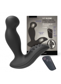 Черный вибромассажер простаты 3,5’’ Remote Control P-spot Massager - 12,5 см. - Erokay - в Мытищах купить с доставкой