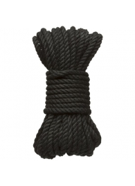 Черная верёвка для связывания и фиксации Bind Tie - 9,14 м. - Doc Johnson - купить с доставкой в Мытищах