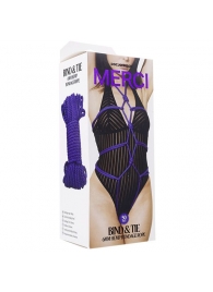 Фиолетовая верёвка для связывания и фиксации Bind Tie - 15,24 м. - Doc Johnson - купить с доставкой в Мытищах