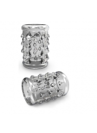 Прозрачная насадка с капельками STAY HARD COCK SLEEVE 05 CLEAR - Blush Novelties - в Мытищах купить с доставкой