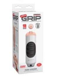 Мастурбатор-вагина Extreme Toyz Mega Grip Vibrating Stroker Mouth - Pipedream - в Мытищах купить с доставкой