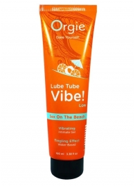 Гель с эффектом вибрации Lube Tube Vibe Low Sex On The Beach - 100 мл. - ORGIE - купить с доставкой в Мытищах