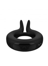 Черное эрекционное кольцо Marry Me Rechargeable Vibrating Cockring - Adrien Lastic - в Мытищах купить с доставкой