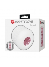 Белый сквозной мастурбатор Crystle - Baile - в Мытищах купить с доставкой