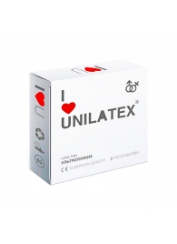 Ультратонкие презервативы Unilatex Ultra Thin - 3 шт. - Unilatex - купить с доставкой в Мытищах