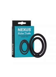 Черное двойное эрекционное кольцо Nexus Enduro Double - Nexus Range - в Мытищах купить с доставкой
