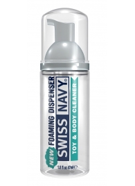 Очищающая пенка для игрушек и тела Toy   Body Cleaner Foamer - 47 мл. - Swiss navy - купить с доставкой в Мытищах