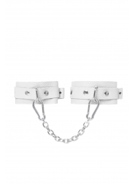 Белые мини-оковы со скруглёнными углами - Pecado - купить с доставкой в Мытищах