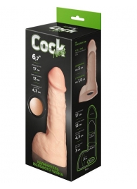 Телесный фаллоудлинитель с мошонкой Cock Next - 17 см. - LOVETOY (А-Полимер) - в Мытищах купить с доставкой