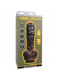 Черно-красная мини-машина на присоске Tendril Thruster - 21,6 см. - Doc Johnson - купить с доставкой в Мытищах