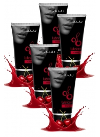 Набор из 5 съедобных лубрикантов JUJU со вкусом вишни - JuJu - купить с доставкой в Мытищах