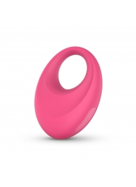 Розовое интерактивное эрекционное виброкольцо Leo - Easy toys - в Мытищах купить с доставкой