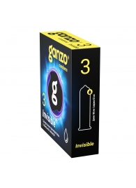 Супертонкие презервативы Ganzo Invisible - 3 шт. - Ganzo - купить с доставкой в Мытищах