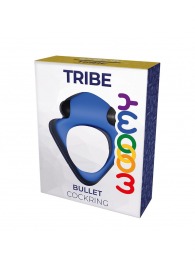 Синее эрекционное кольцо Wooomy Tribeс с вибрацией - Adrien Lastic - в Мытищах купить с доставкой