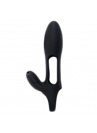 Черная насадка на пенис с вибрацией Nautilus - Zero Tolerance - в Мытищах купить с доставкой