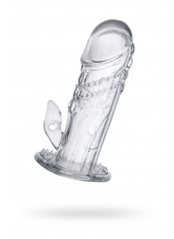 Прозрачная насадка на пенис Uco - 13 см. - A-toys - в Мытищах купить с доставкой