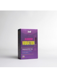 Стимулирующий гель с эффектом вибрации Blackberry Vibration - 15 мл. - INTT - купить с доставкой в Мытищах