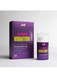 Стимулирующий гель с эффектом вибрации Blackberry Vibration - 15 мл. - INTT - купить с доставкой в Мытищах