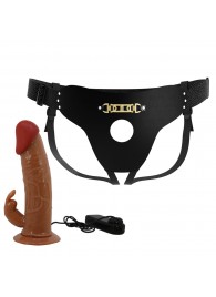 Мужской полый страпон с вибрацией Marion - Baile - купить с доставкой в Мытищах