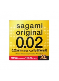 Презерватив увеличенного размера Sagami Original 0.02 XL-size - 1 шт. - Sagami - купить с доставкой в Мытищах