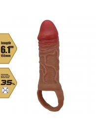 Реалистичная насадка на член Peirre - 15,5 см. - Baile - в Мытищах купить с доставкой