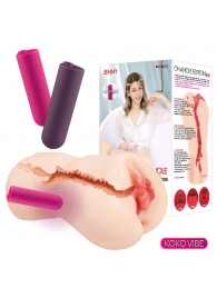 Мастурбатор-вагина с вибрацией Jenny Onahole edition 005 - KOKOS - в Мытищах купить с доставкой