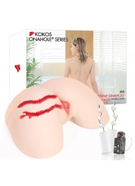 Мастурбатор-полуторс с двойным слоем материала и вибрацией Jenny Onahole Real Hips - KOKOS - в Мытищах купить с доставкой