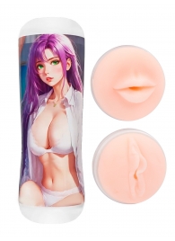 Двусторонний мастурбатор аниме - ротик и вагина - Tokyo Style - в Мытищах купить с доставкой