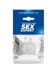 Эластичное эрекционное кольцо с 3 шариками и шипами - Sex Expert - в Мытищах купить с доставкой