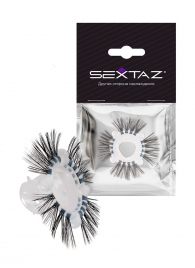 Эластичное эрекционное кольцо с черными «ресничками» - Sextaz - в Мытищах купить с доставкой