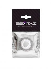 Эластичное эрекционное кольцо с длинными черными «ресничками» - Sextaz - в Мытищах купить с доставкой