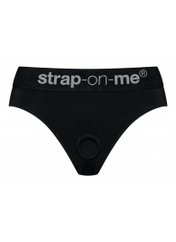 Черные трусики для насадок Heroine Lingerie Harness - size XL - Strap-on-me - купить с доставкой в Мытищах