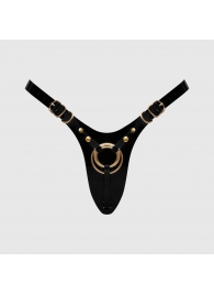 Черный пояс для фиксации насадок Strap-On-Me Leatherette Harness Fabulous - Strap-on-me - купить с доставкой в Мытищах