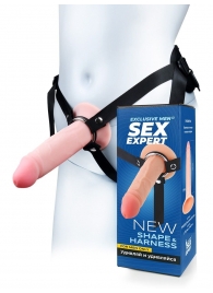 Мужской полый страпон на регулируемых ремнях - 18,5 см. - Sex Expert - купить с доставкой в Мытищах
