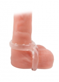 Прозрачное двойное эрекционное кольцо - Sex Expert - в Мытищах купить с доставкой